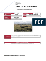 Reporte de Actividades: Programa Nacional Pais