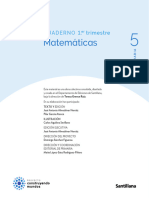 Matema Ticas: Cuaderno 1. Trimestre