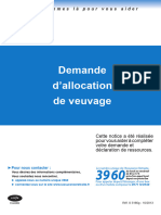 Demande Allocation Veuvage