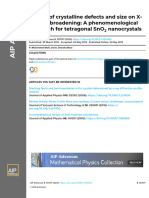 Imact of Defects On Optelectronic Propeties