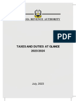 Taxes and Duties at A Glance 2023-2024