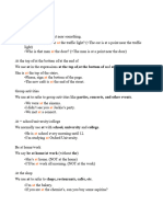 Prepositions of Place