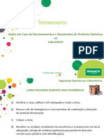 Treinamento Derramamento e Vazamento de Produtos Químicos