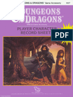 AC6 D&D Player Character Record Sheets