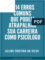 Ebook 14 Erros Comuns Que Podem Atrapalhar Sua Carreira Como Psicólogo