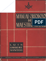 Manual Ortodoxo Del Maestro Mason, 03. Umbert Santos, Luis