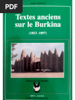 Textes Anciens Sur Le Burkina (1853-1897)