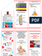 Triptico USO DE EXTINTORES