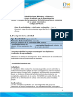 3 Guía de Actividades y Rúbrica de Evaluación - Unidad 2 - Tarea 3 - Construir Mapa de Elementos de Seguridad de La in