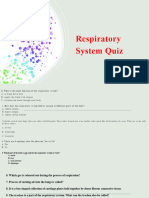 Respiratory System Quiz