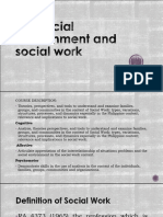 The Social Environment and Social Work