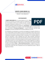 Fato Relevante - Não Declaração de Vencimento Antecipado Da 8 Emissão de Debêntures e Dos CRI