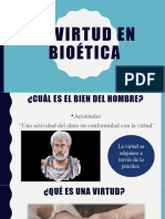 La Virtud en Bioética