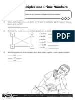 PlanIt Y6 ASMD Multiples and Prime Numbers Differenatiated Home Learning Tasks Higher Ability