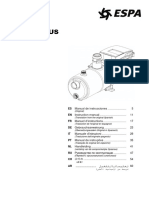 Instruction Manual Espa Tecnoplus 25