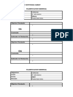 Planificacion Mensual Ciencias 4° Basico