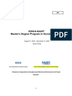 KAIST-KOICA SP Program Information (2023)