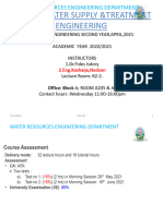 Lecture 1 Introduction To Water Supply and Treatment Engineering Course-1