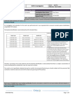 CAPA Investigation Form