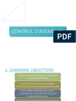 Control Statement 1