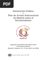 Plan Acción Internaconal Madrid Envejecimiento