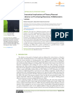 Theoretical Implications of Theory Planned Behavior On Purchasing Decisions - A Bibliometric Review