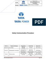 10 - Tata Power Safety Communication - Procedure