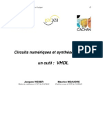 Circuits Numeriques Et Synthese Logique, Un Outil - VHDL