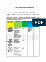 Plano de Intervenção Psicopedagógica Modelo