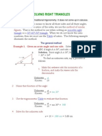 Solving Right Triangles