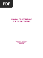 Manual of Operations For Youth Centers