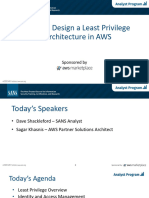 How To Design A Least Privilege Architecture in AWS Slides