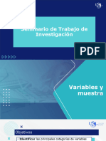 Variables y Muestra