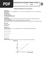 Questões de Matemática - 1º Ano - Iii Período A - Chiquinho