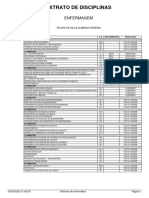 Extrato de Disciplinas: Enfermagem