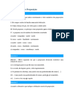 Exercícios Sobre Preposição 4Q