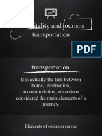 Hospitality and Tourism Transportation...