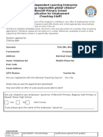 Teaching Application Form