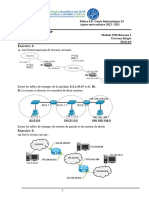 Exercice 1:: Ecrire Les Tables de Routages de La Machine 112.3.45.67 Et de R1