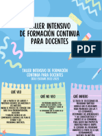 Taller Intensivo de Formación Continua para Docentes