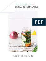 Recettes de Latelier Sur La Lacto Fermentation Et La Deshydratation