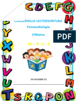 Cuadernillo Lectoescritura M, P, L, S