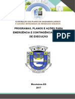 Etapa 4 - Programas, Planos e Ações para Emergência e Contingência e Plano de Execução - Marataízes-2