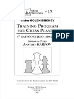 Training Program For Chess Players 1st Category Elo 1600 & 2000