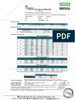 Cert. Calibracion N°2937-23 - Megohmetro Fluke