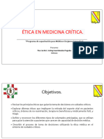 Ética en Medicina Crítica