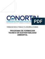 Programa Tecnico en Sustentabilidad Ambiental