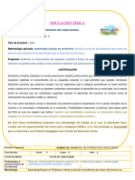 1° Grado Preescolar Proyecto de Educacion Fisica