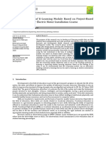 24608-43126-1-PB The Development of E-Learning Module Based On Project-Based Learning (PJBL) For Electric Motor Installation Course