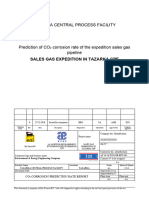 Prediction of CO2 Corrosion Rate TZK Gas Line Rev0